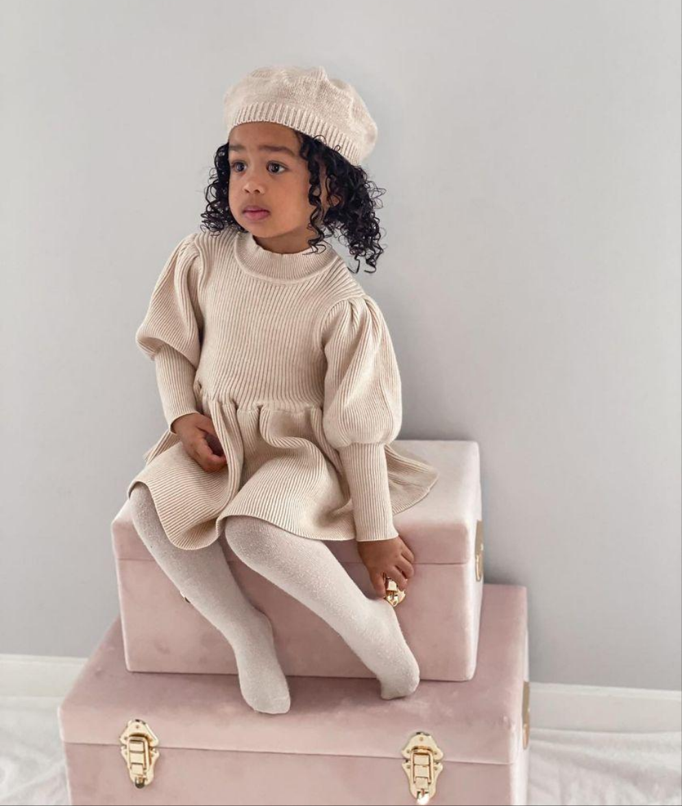 Alena Knit Dress - Beige