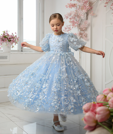 Aqua Diamond Dress - Made To Order