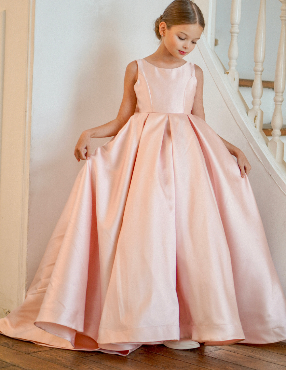 Sophia Mikado - Kleid für besondere Anlässe für Mädchen (Auf Bestellung gefertigt)