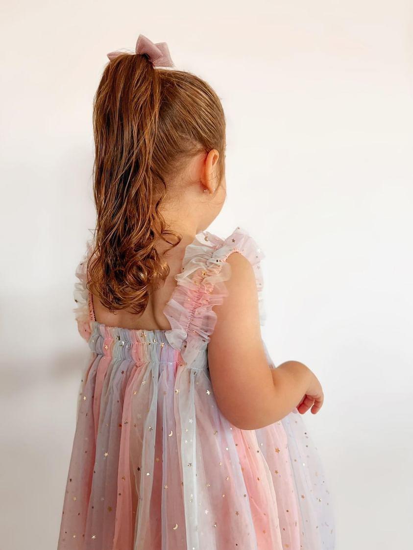 Glitzerndes Tutu mit Sternen und Mond