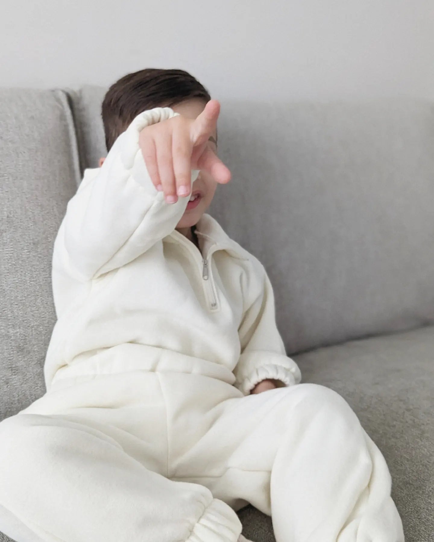 Mik & Me Luxe Track Set - Cream