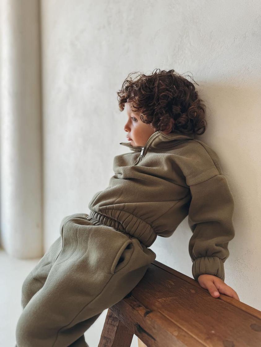 Mik & Me Luxe Track Set - Khaki