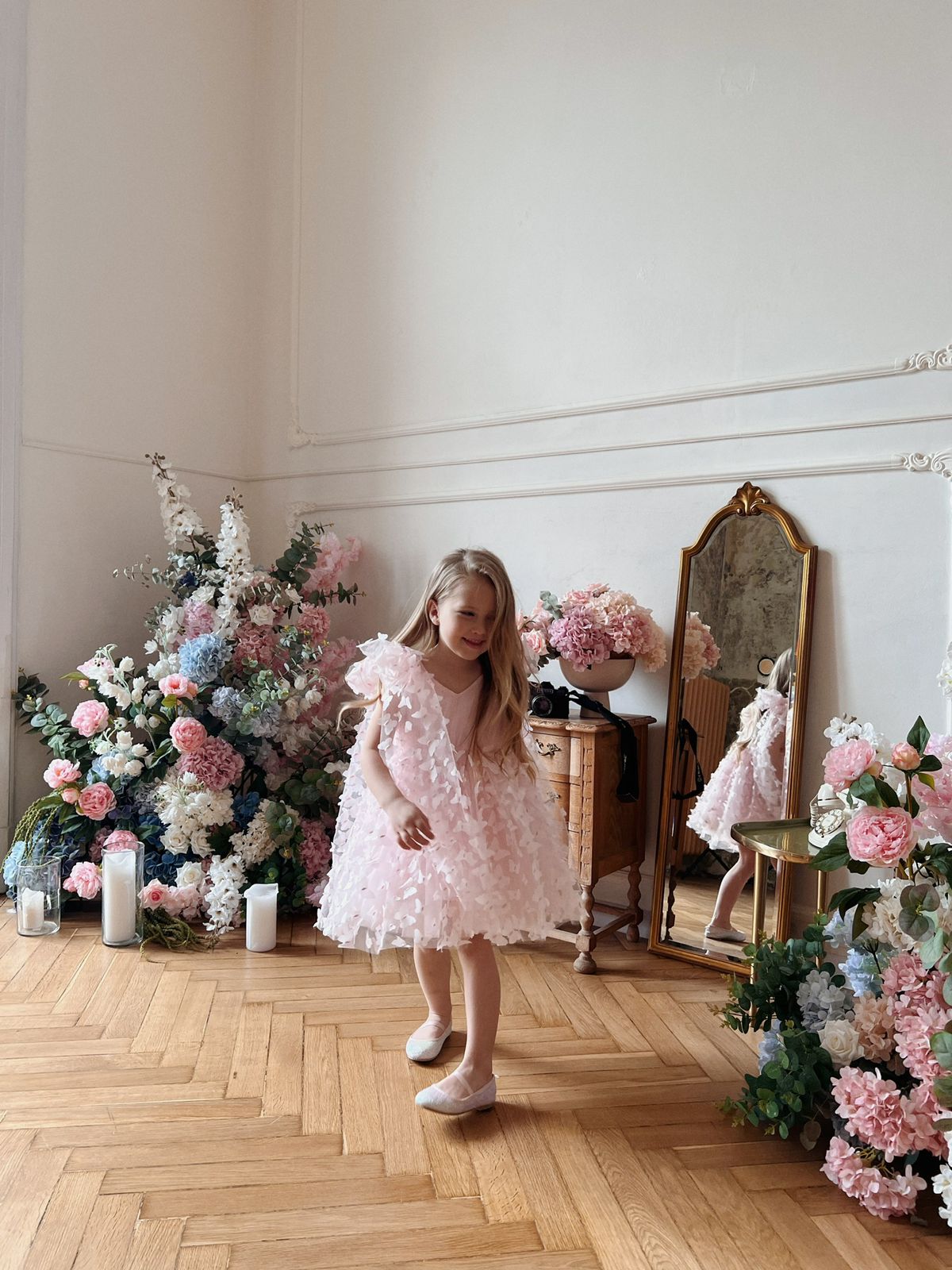 Alara Butterfly Shoulder Tie Dress