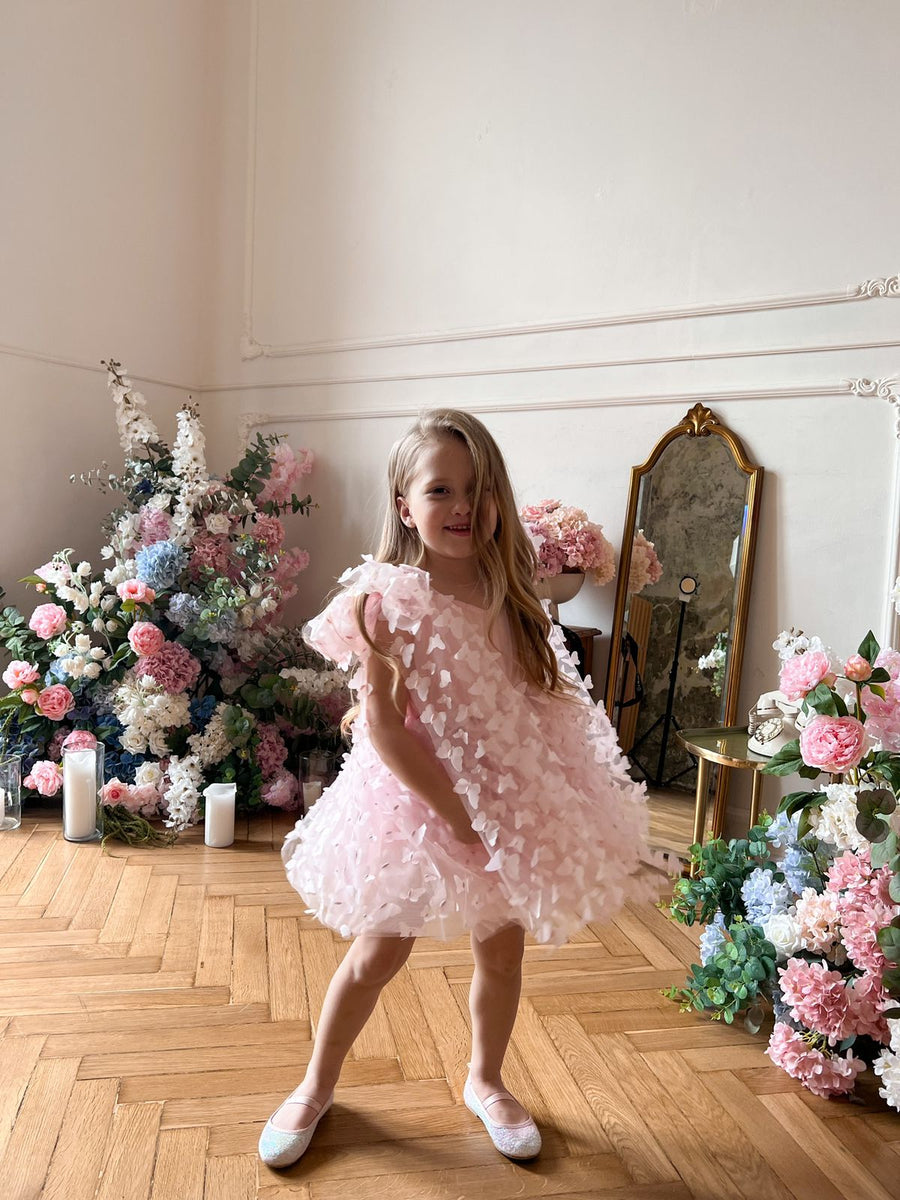 Alara Butterfly Shoulder Tie Dress