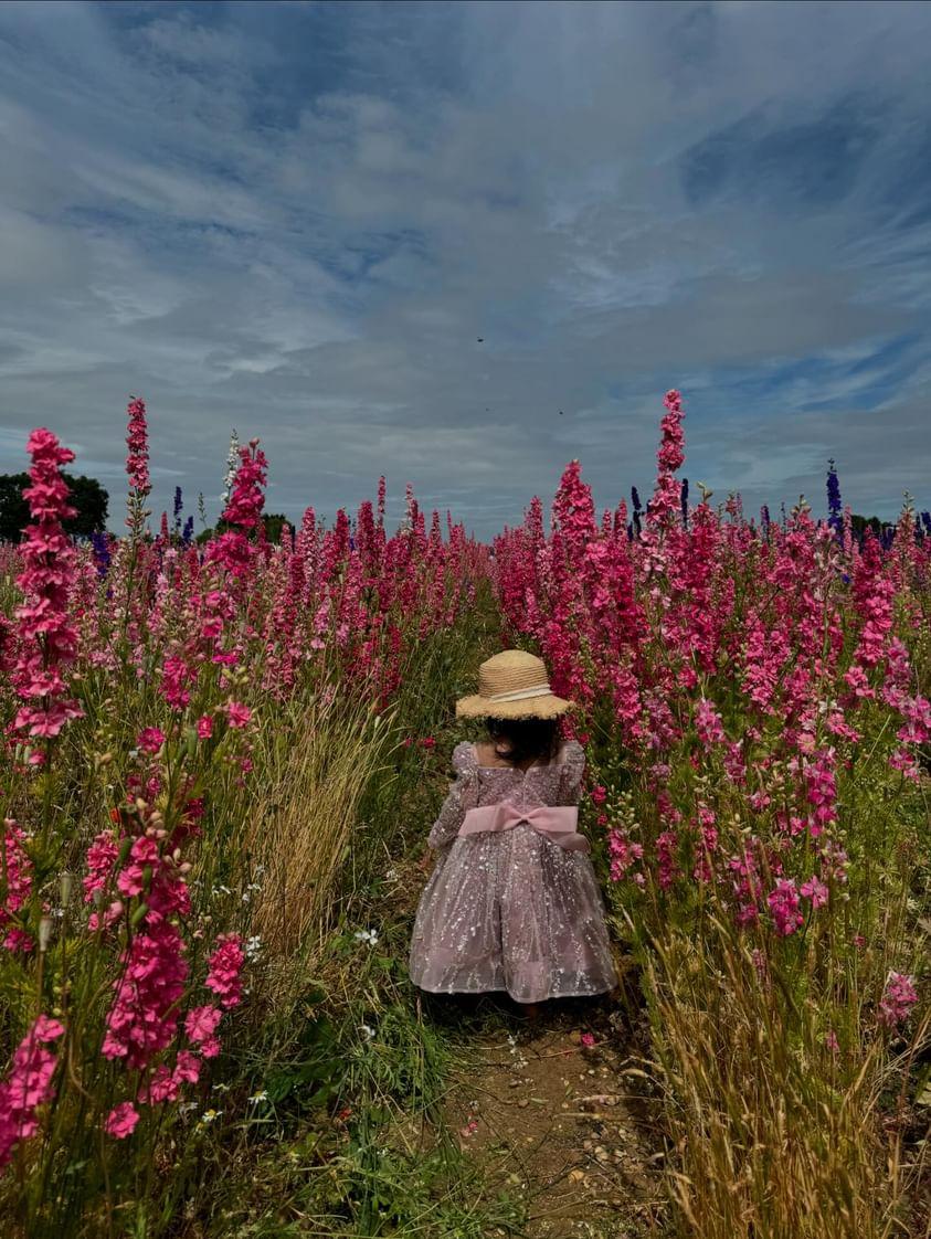 Lola Knee Length Luxe Dress - Lilac (Made to order) MK002