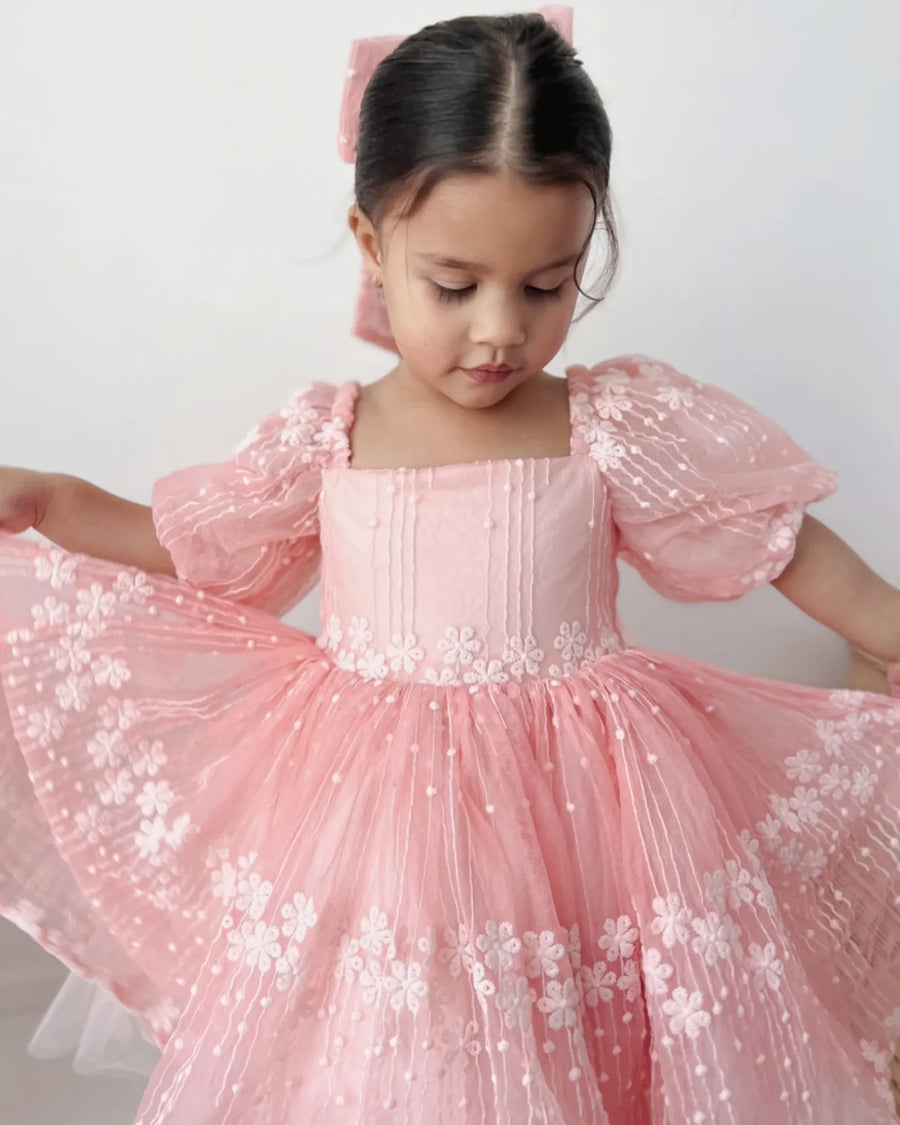 Enchanted Princess Dress & Hair Bow (Made to order)