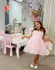 Alara Butterfly Shoulder Tie Dress