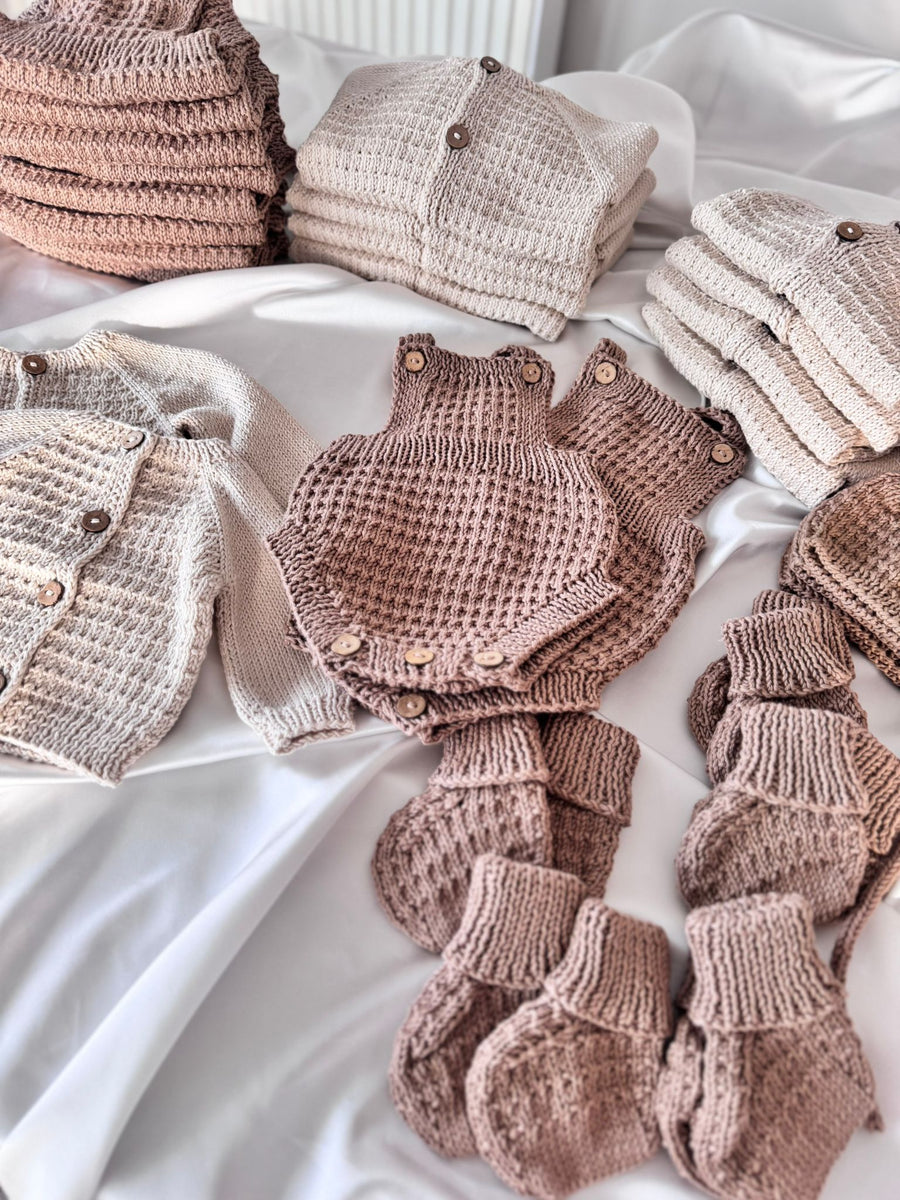 Handmade 4 Piece Knit Set - Shipping within Australia Only