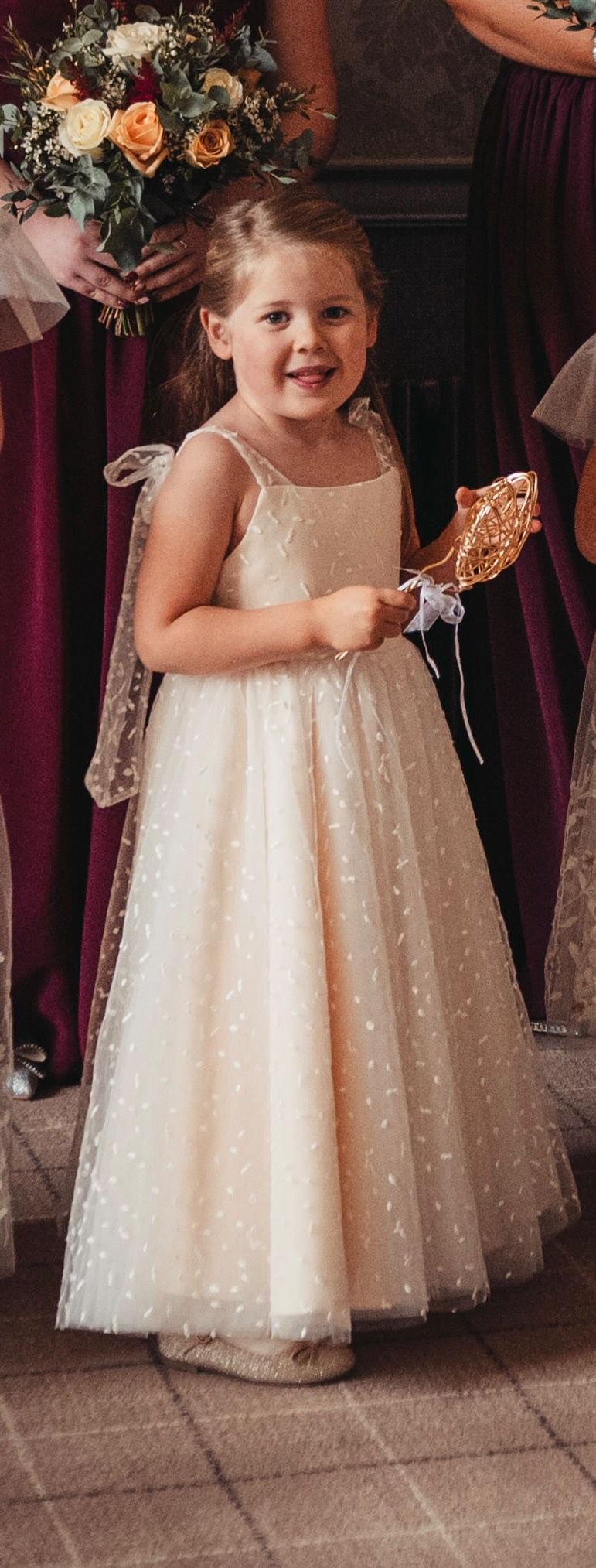 Boho Dreams Weiß/Beige Kleid - Auf Bestellung