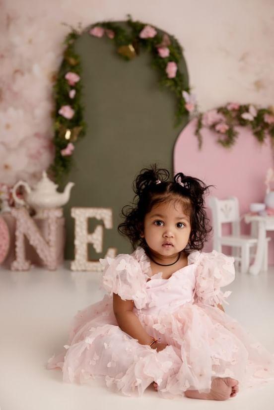 Pink Butterfly Puff Sleeve Dress - BEST SELLER 🩷