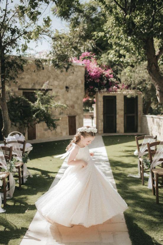 Boho Dreams Weiß/Beige Kleid - Auf Bestellung
