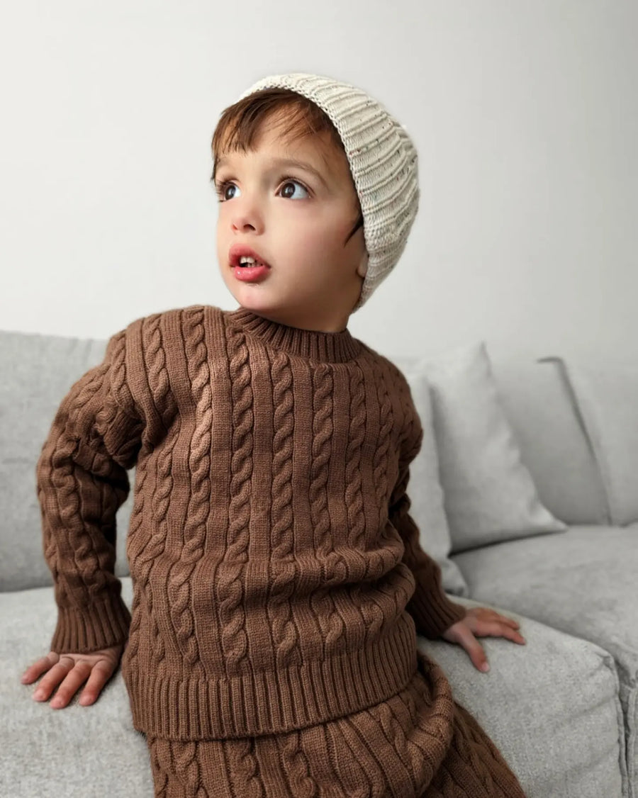 Neutral Knit Top and Pants