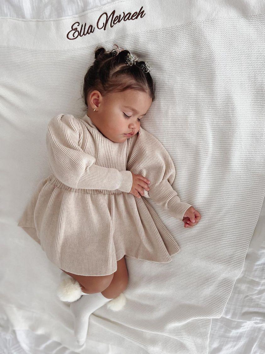 Alena Knit Dress - Beige