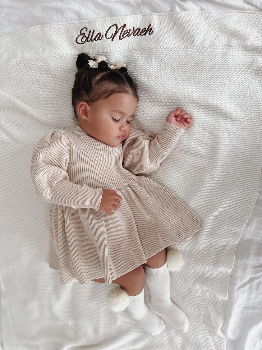 Alena Knit Dress - Beige