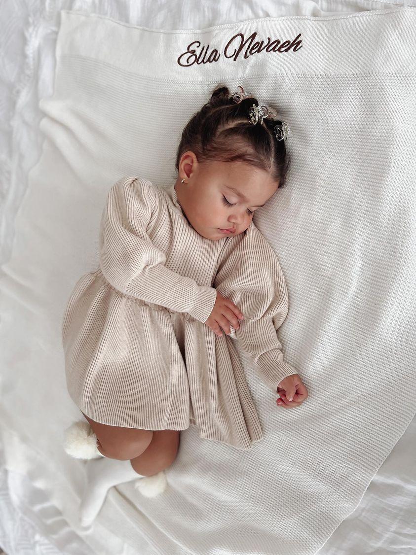 Alena Knit Dress - Beige