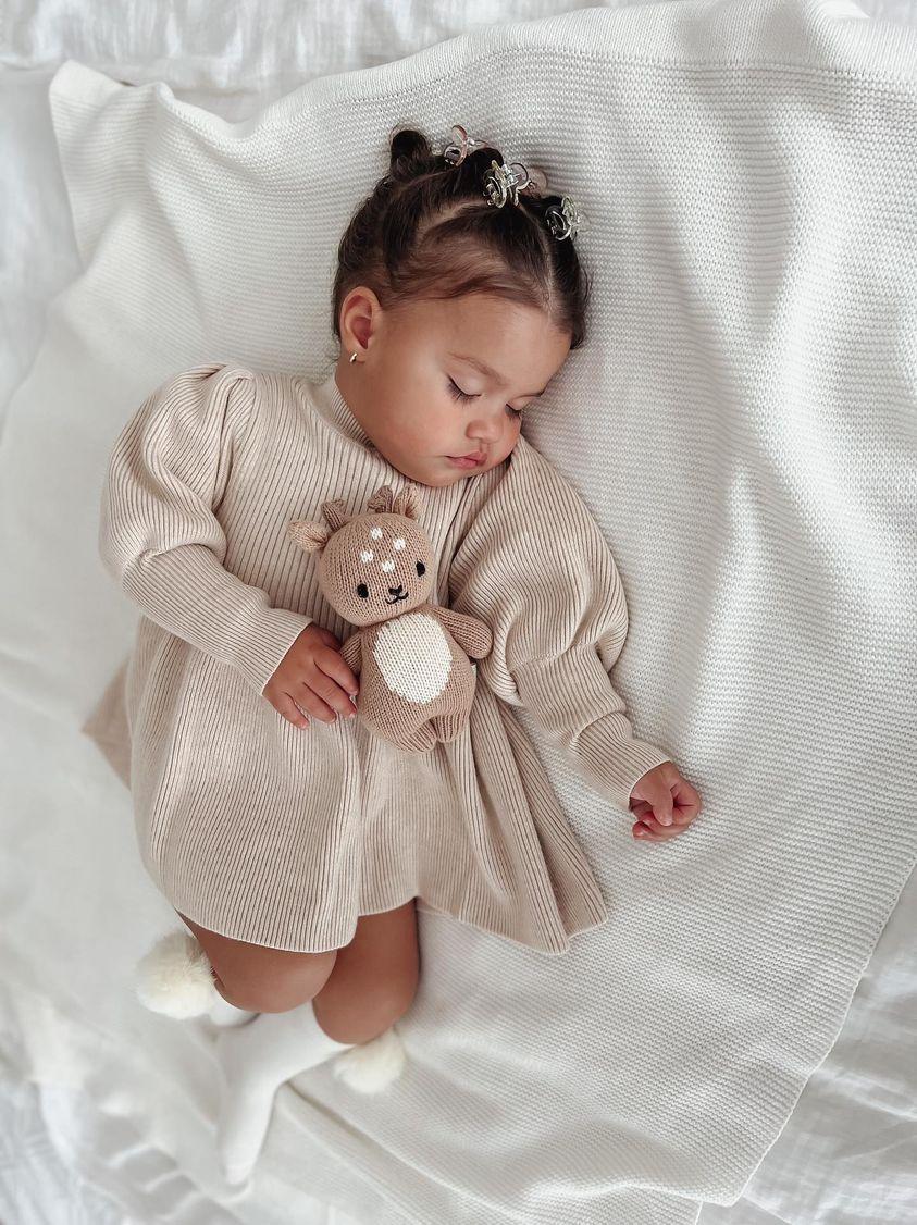 Alena Knit Dress - Beige