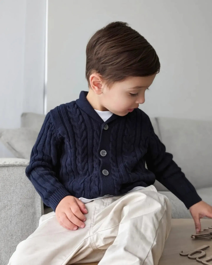 Winter Cardigan - Navy