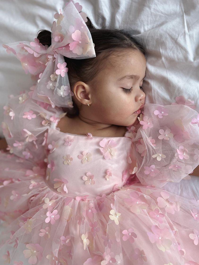 Enchanted Dress &amp; Hair Bow (Made to order) MK036