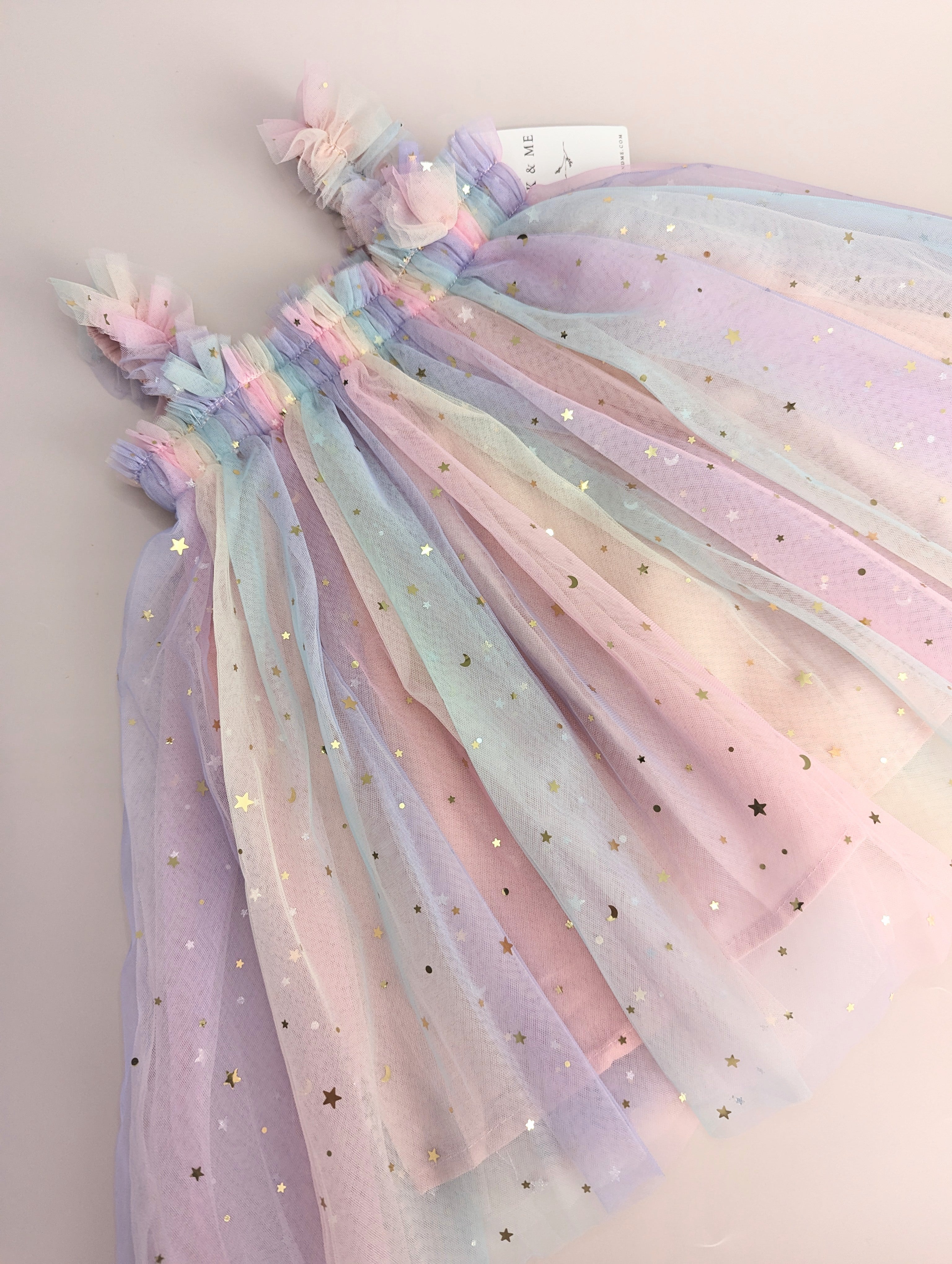 Glitzerndes Tutu mit Sternen und Mond