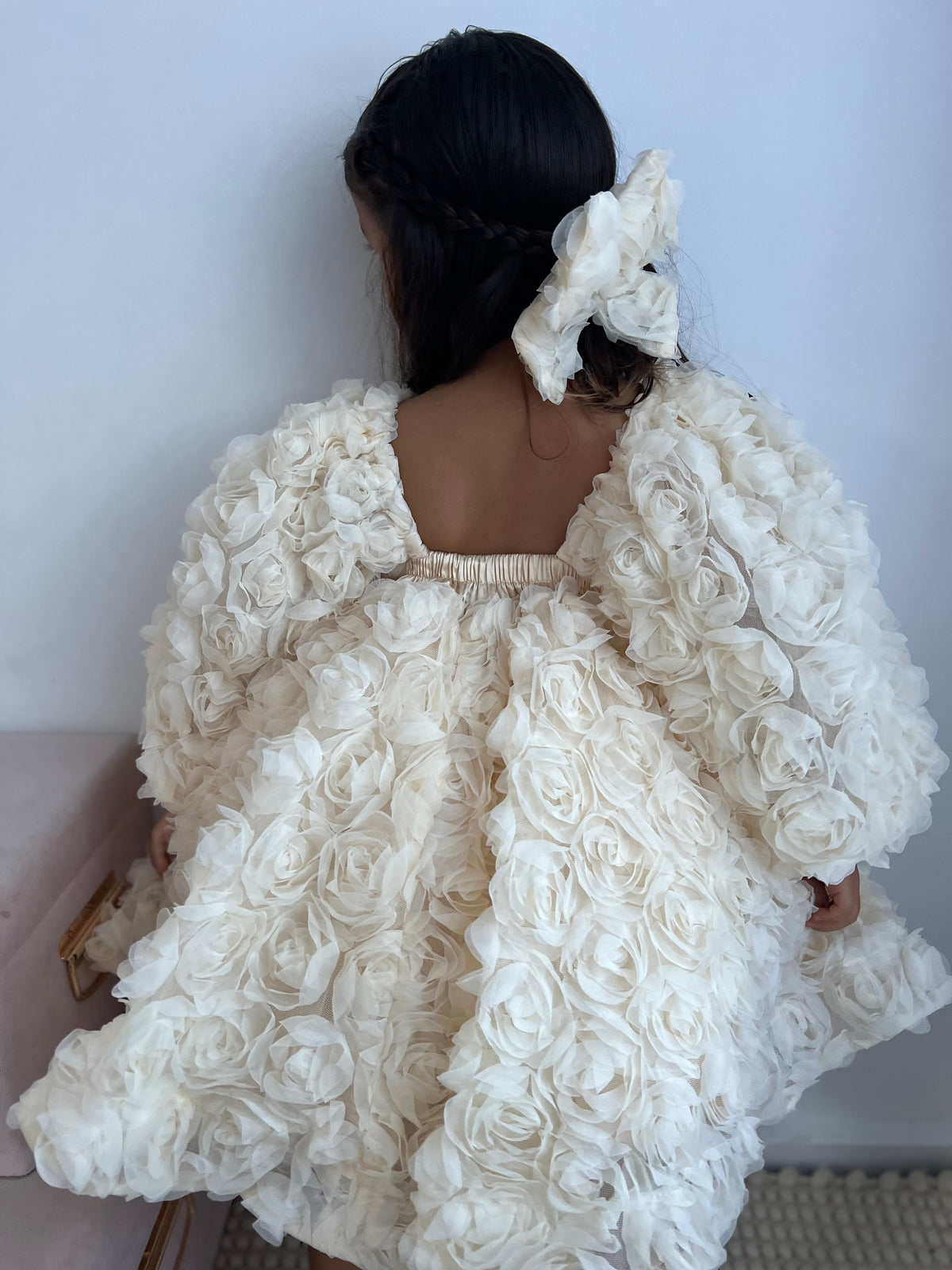 Rose Dress - Ivory (Made to order) MK033