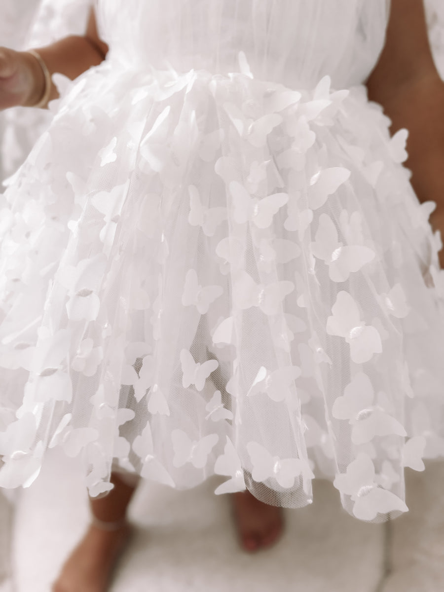 Alara Butterfly Shoulder Tie Dress