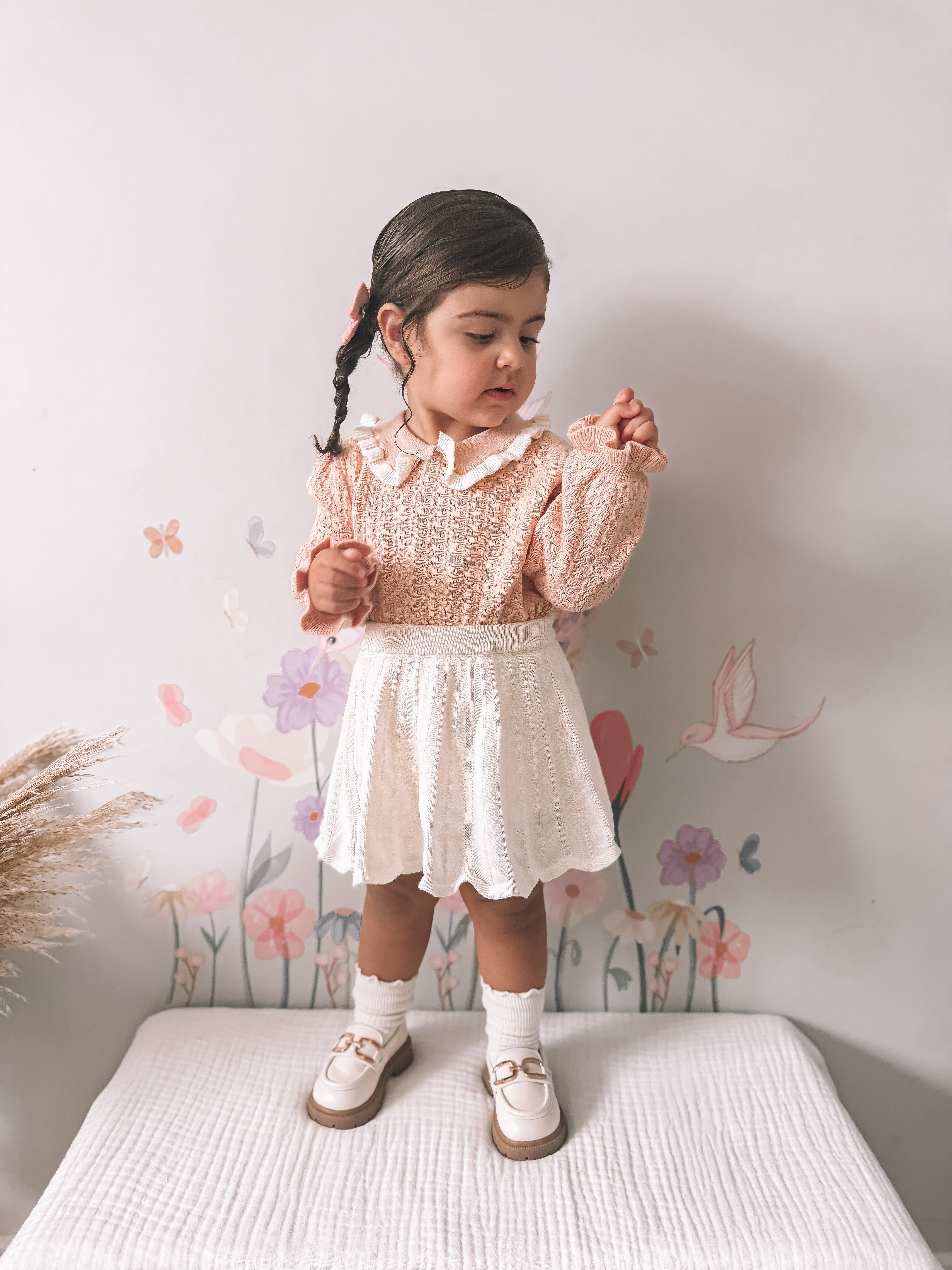 Knit Skirt with built in shorts