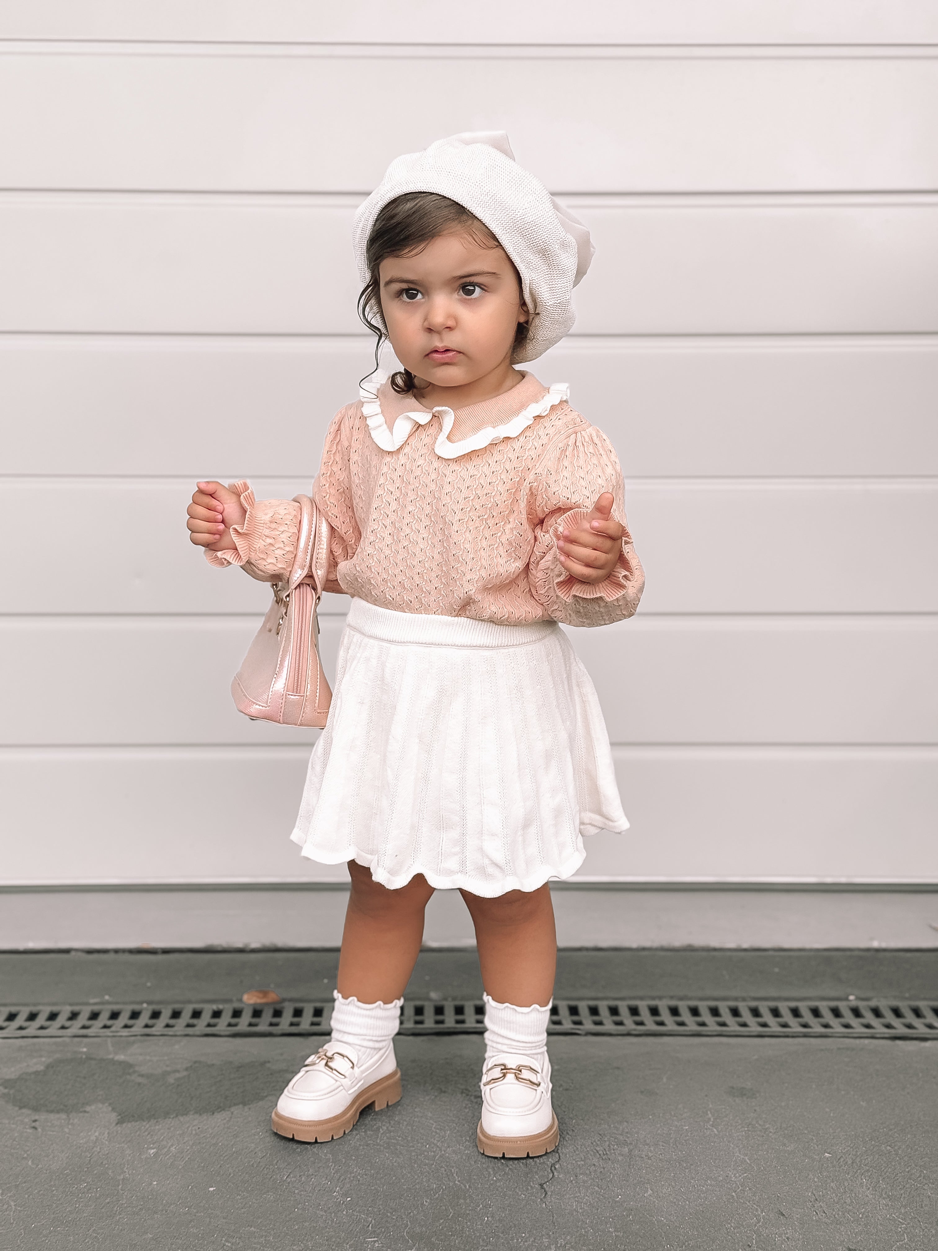 Knit Skirt with built in shorts