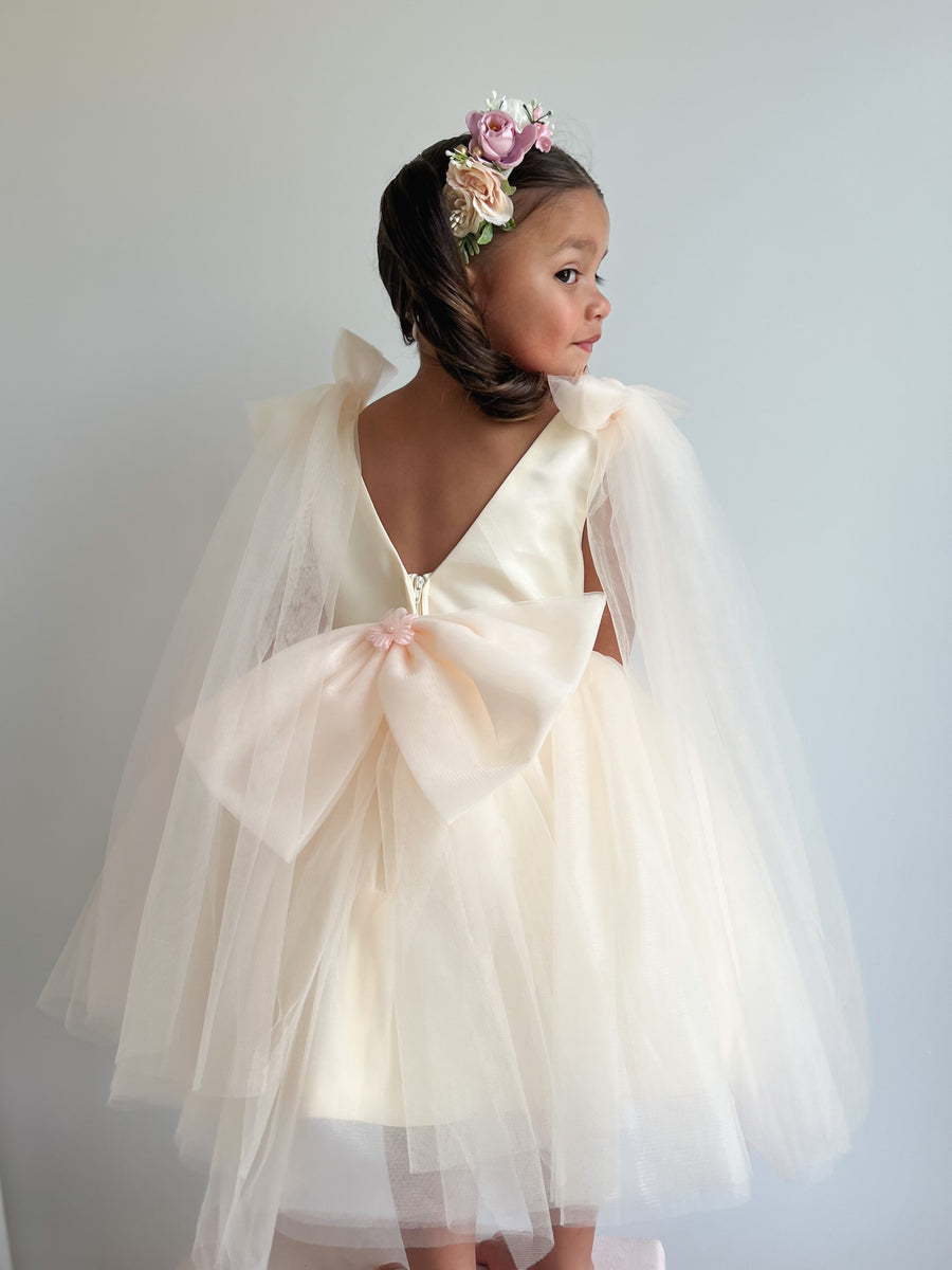 Floral Princess Dress - Yellow