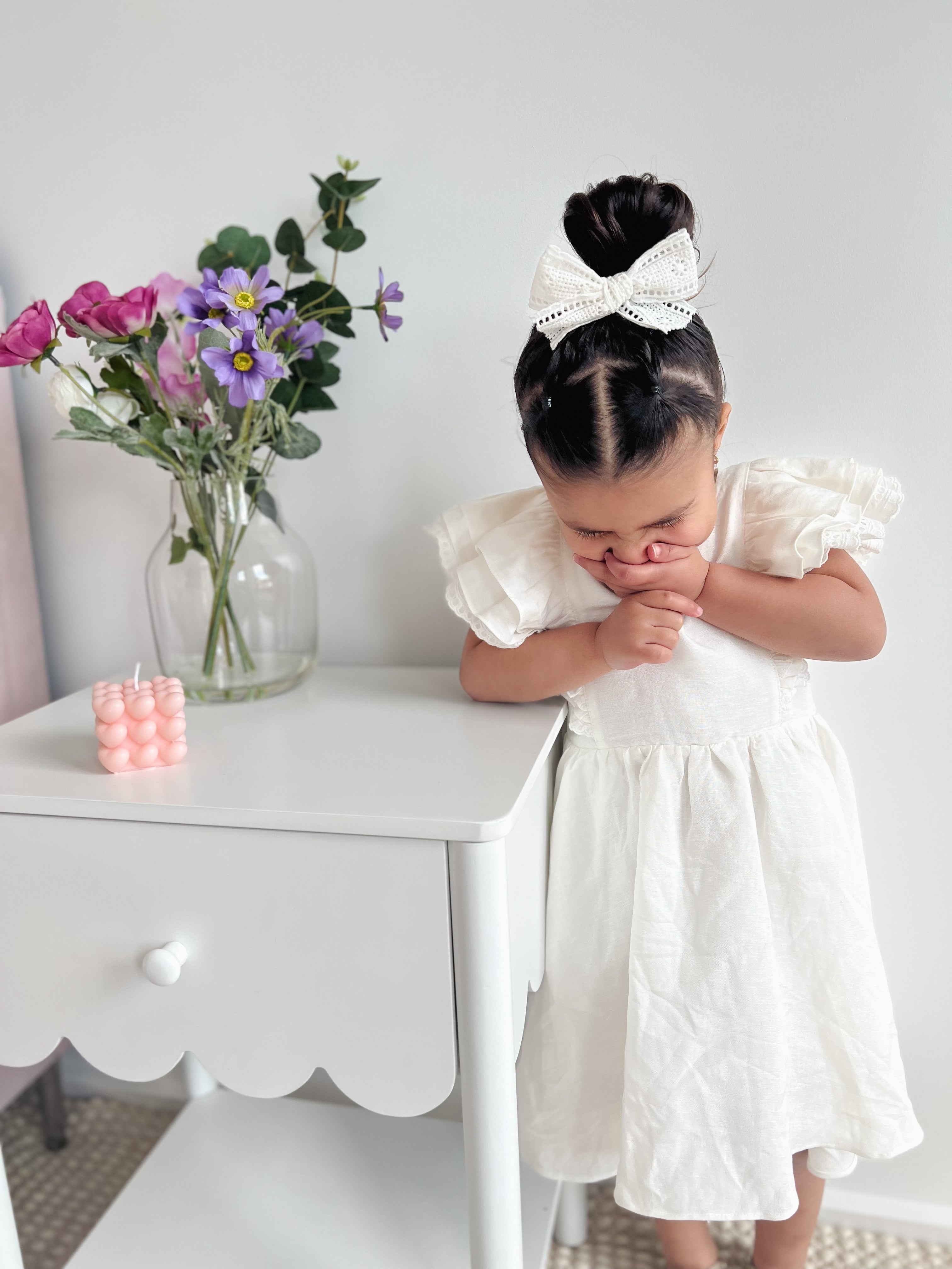 Mik & Me Exclusive Linen Dress (Perfect for flower girls)