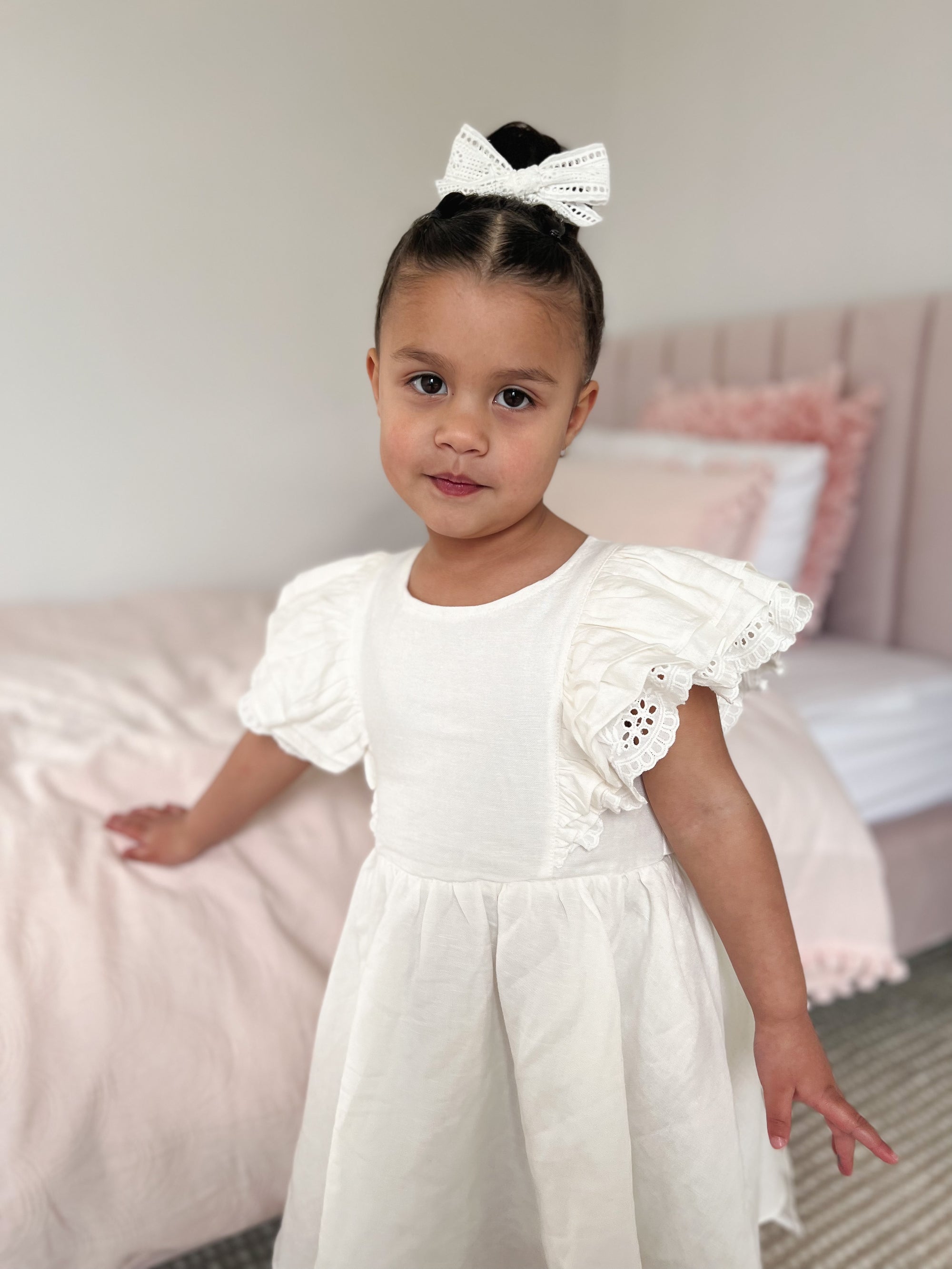 Mik &amp; Me Exclusive Linen Dress (Perfect for flower girls)