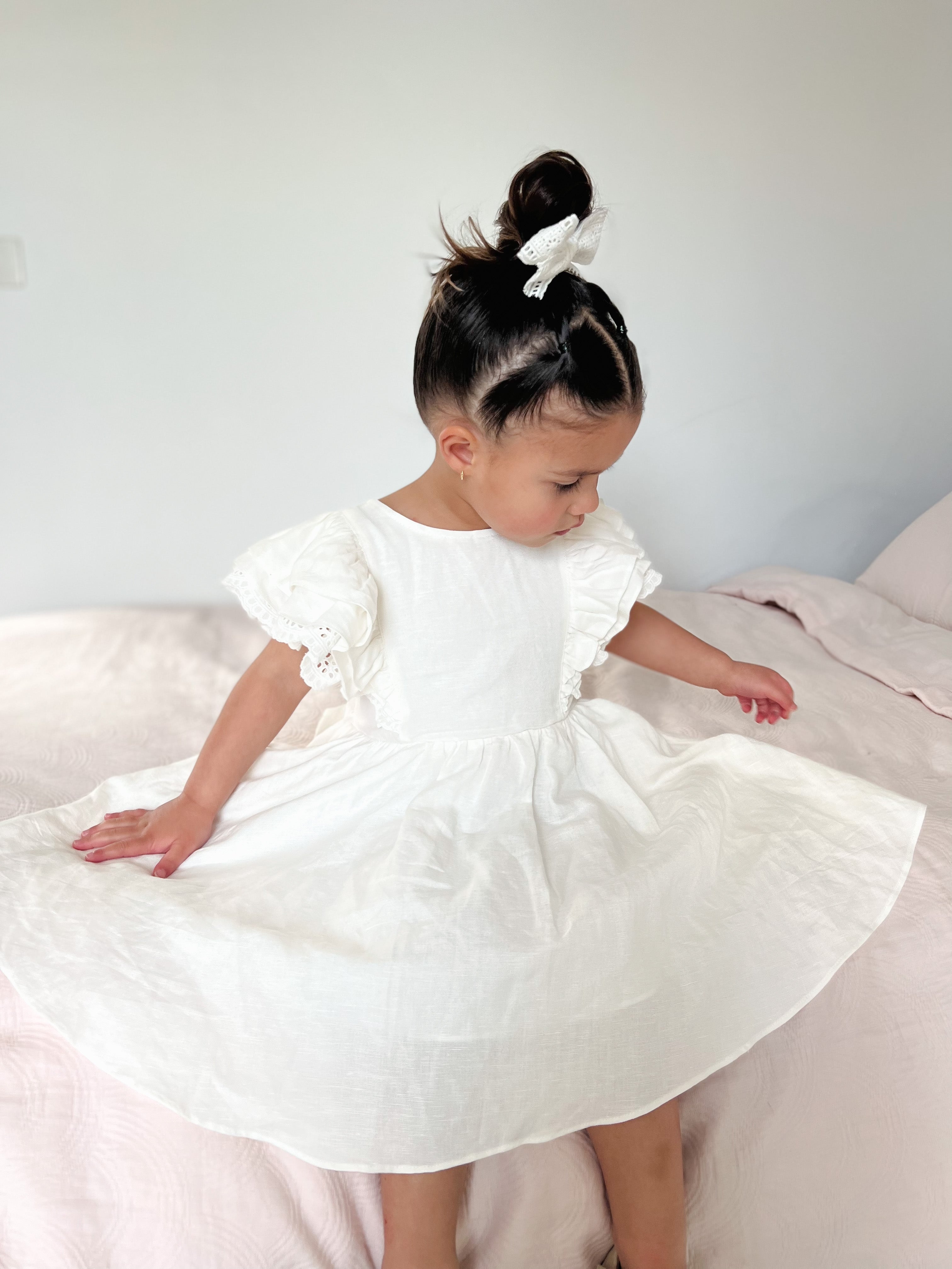 Mik & Me Exclusive Linen Dress (Perfect for flower girls)