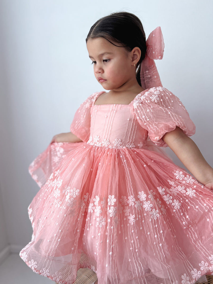 Enchanted Princess Dress & Hair Bow (Made to order)