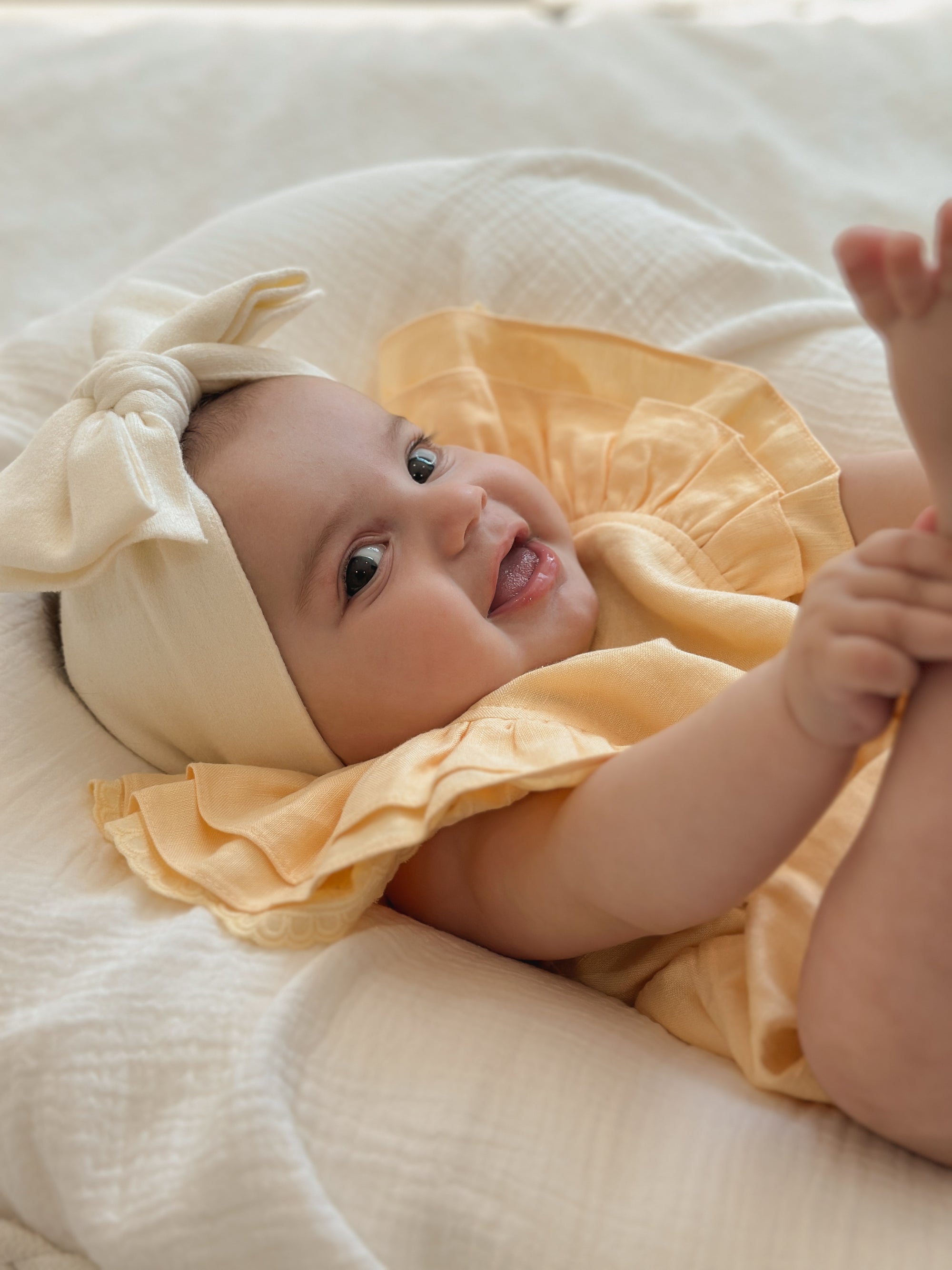 Mik &amp; Me Exclusive Romper - 100% Linen/Organic Cotton (Shipping only within Australia)