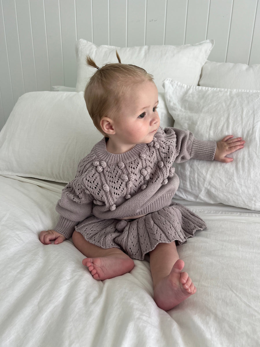 Delilah Knit Set - Lavender