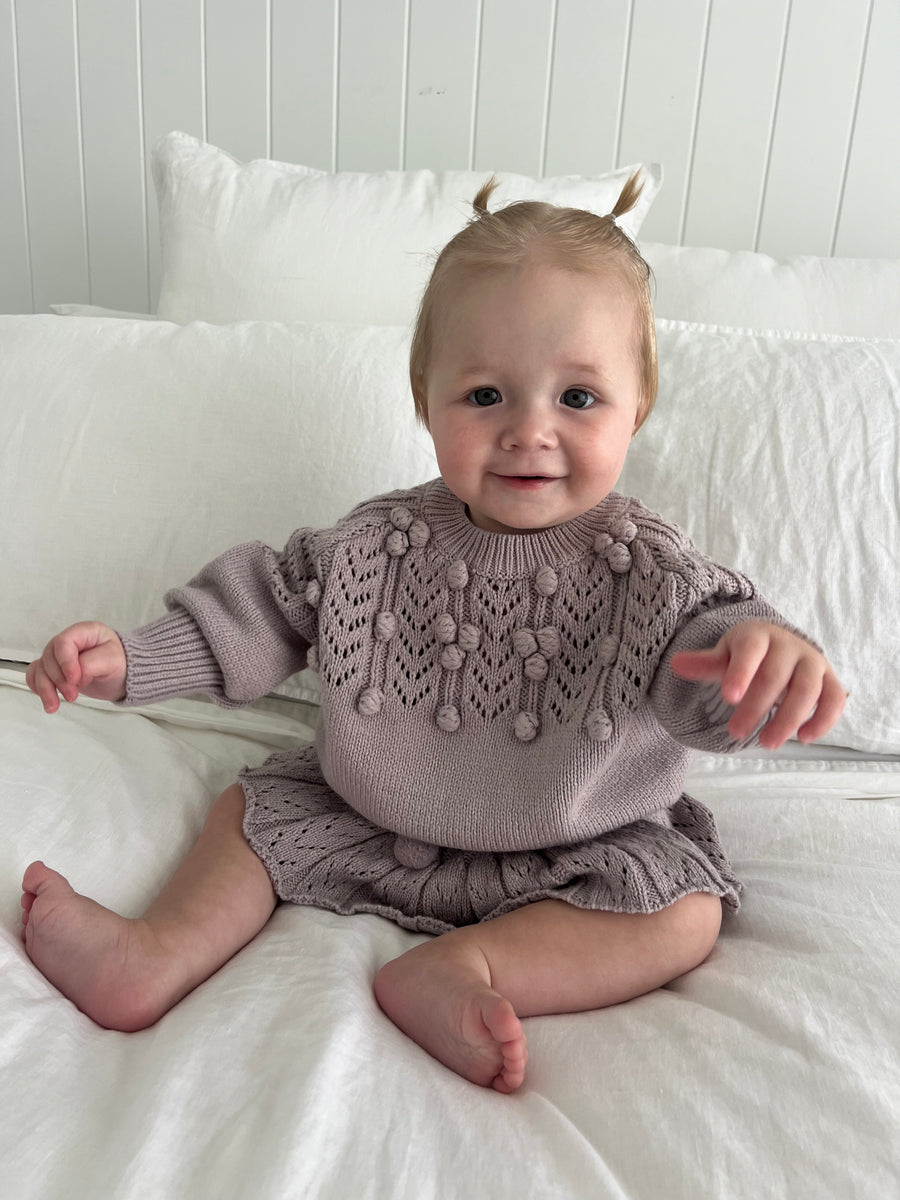 Delilah Knit Set - Lavender