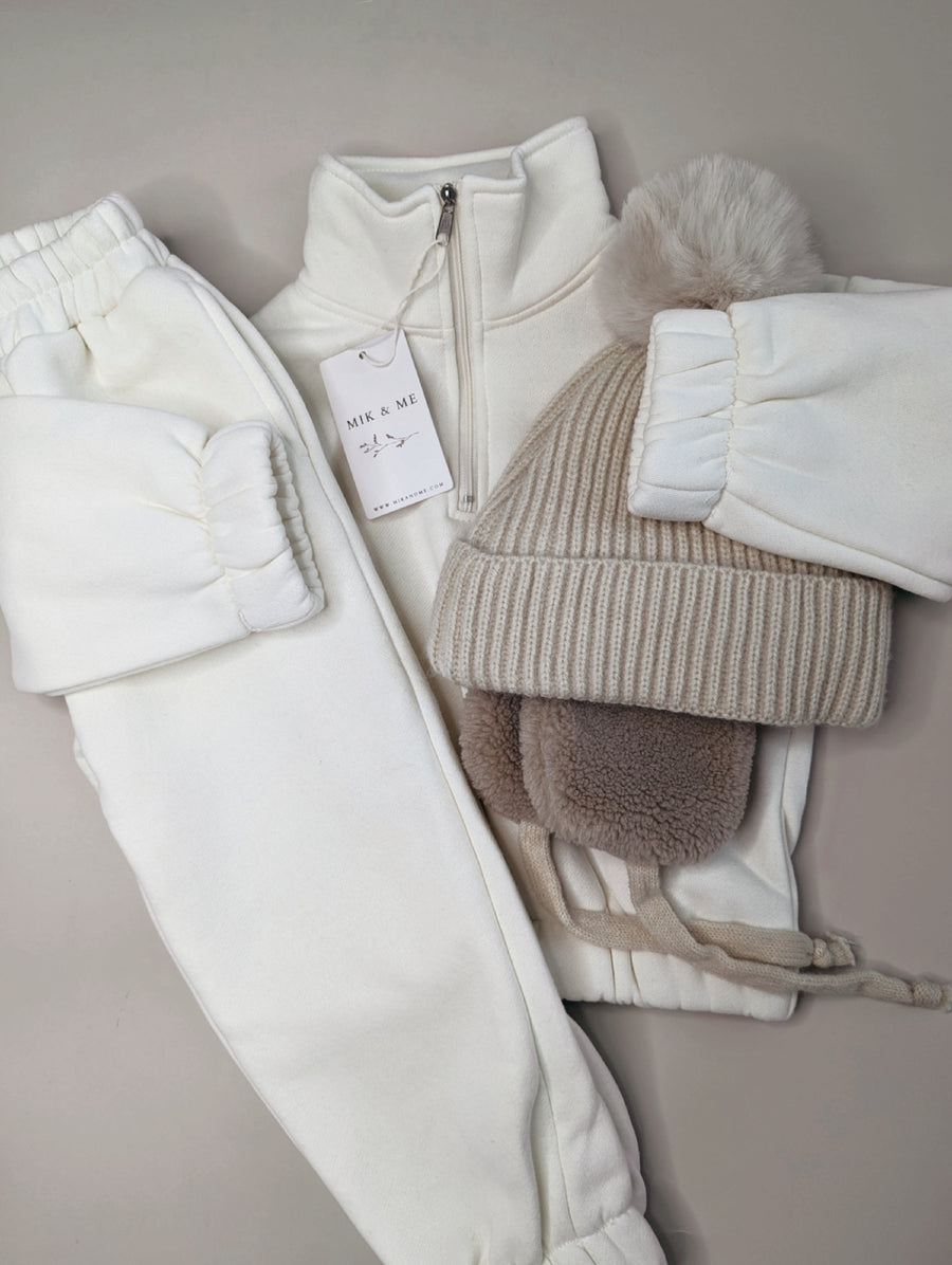 Mik & Me Luxe Track Set - Cream