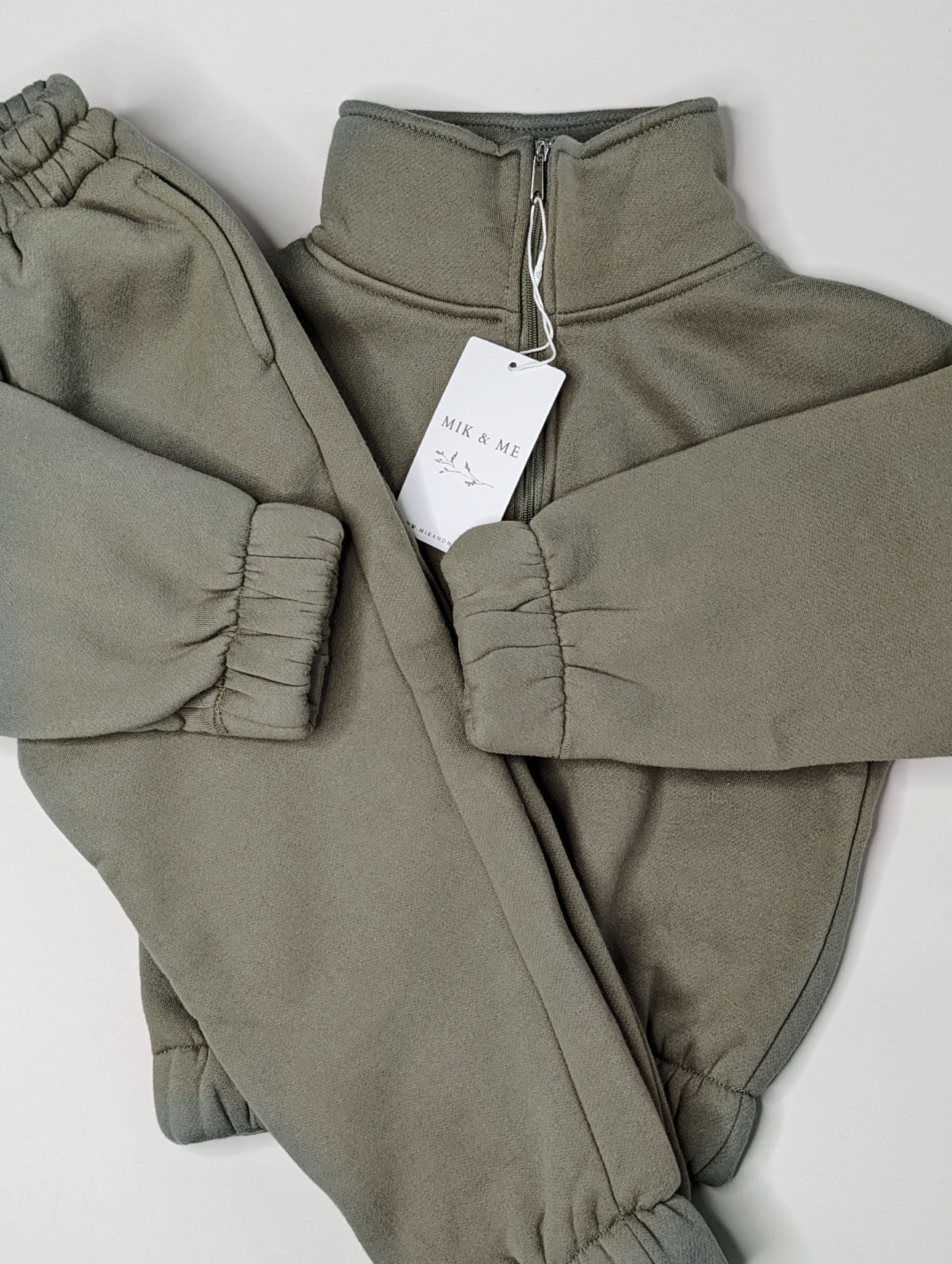 Mik & Me Luxe Track Set - Khaki