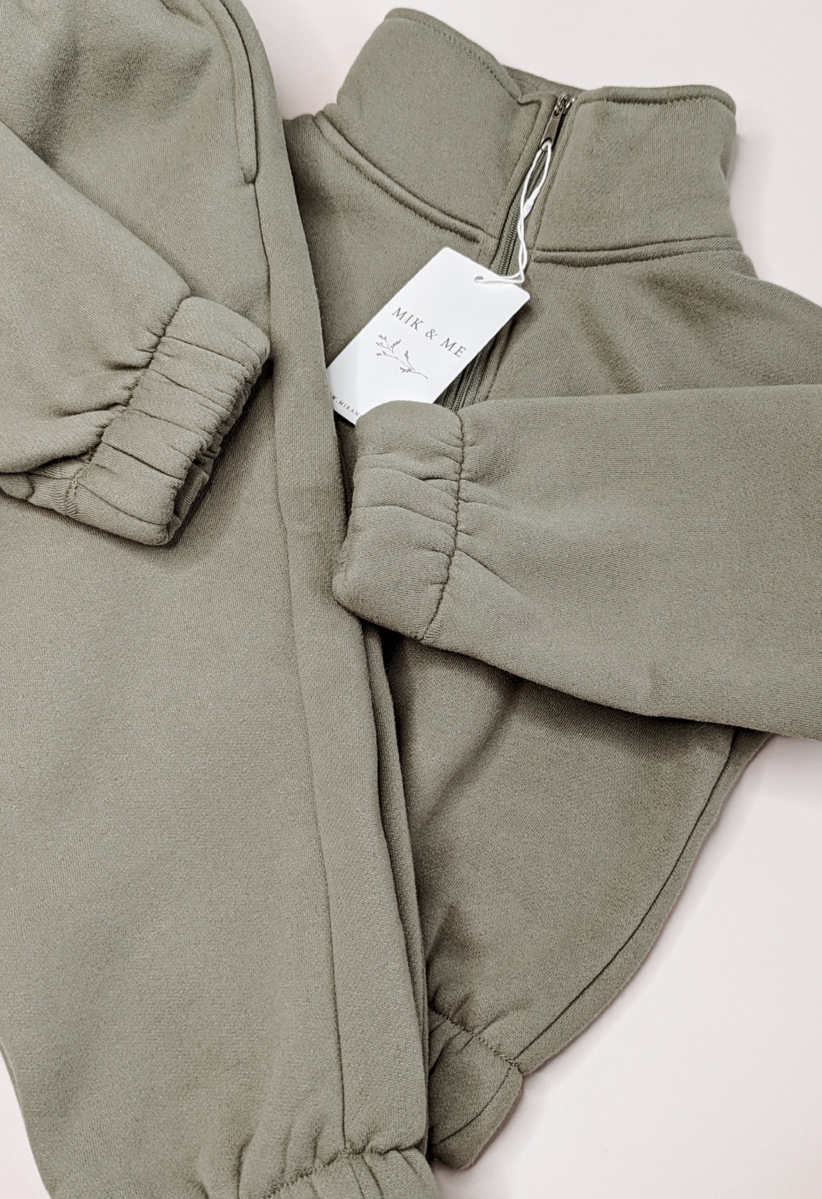 Mik & Me Luxe Track Set - Khaki