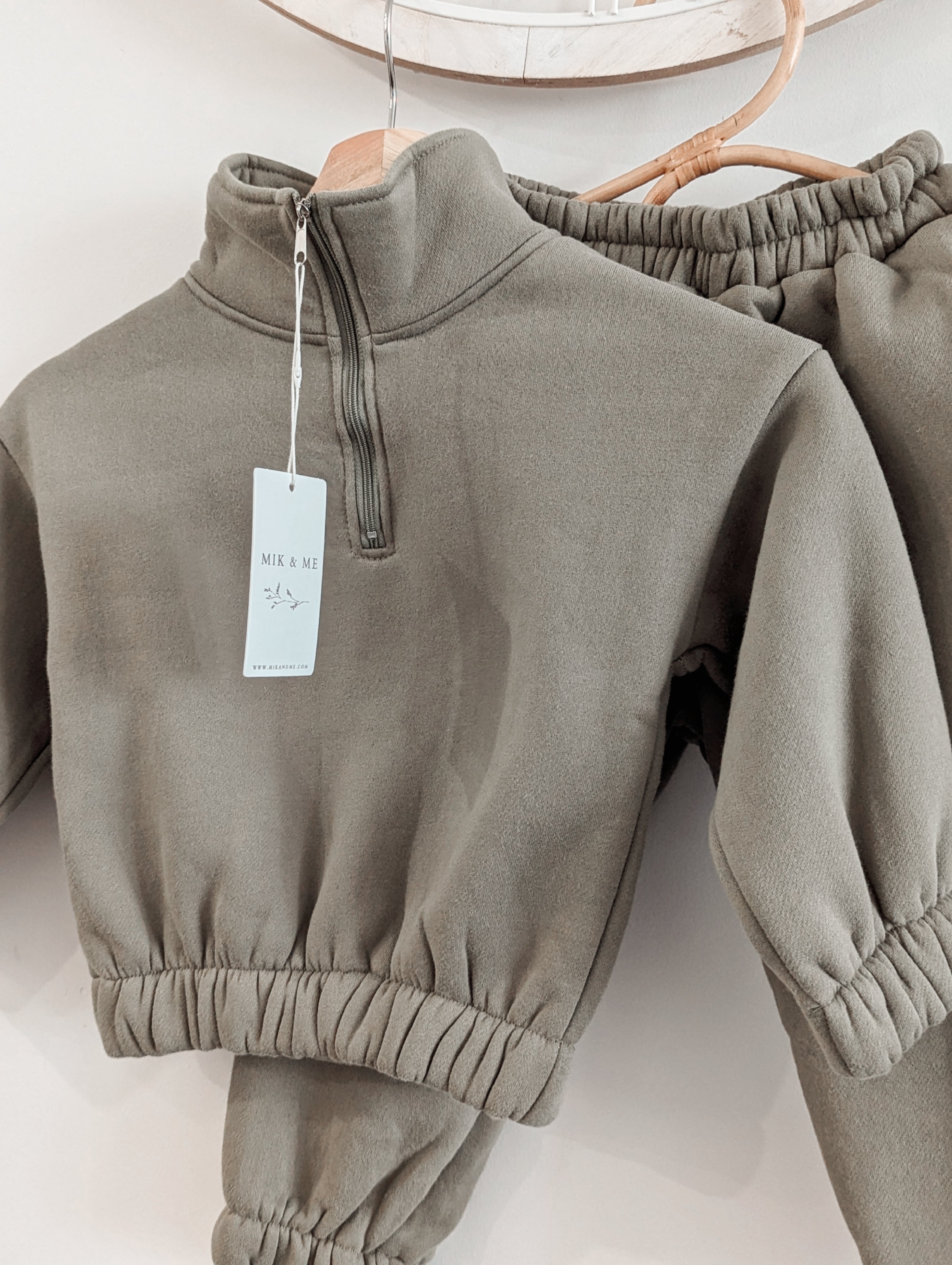 Mik & Me Luxe Track Set - Khaki