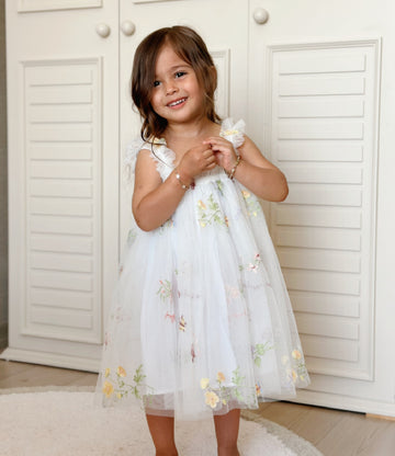 White Fairy Party Dress