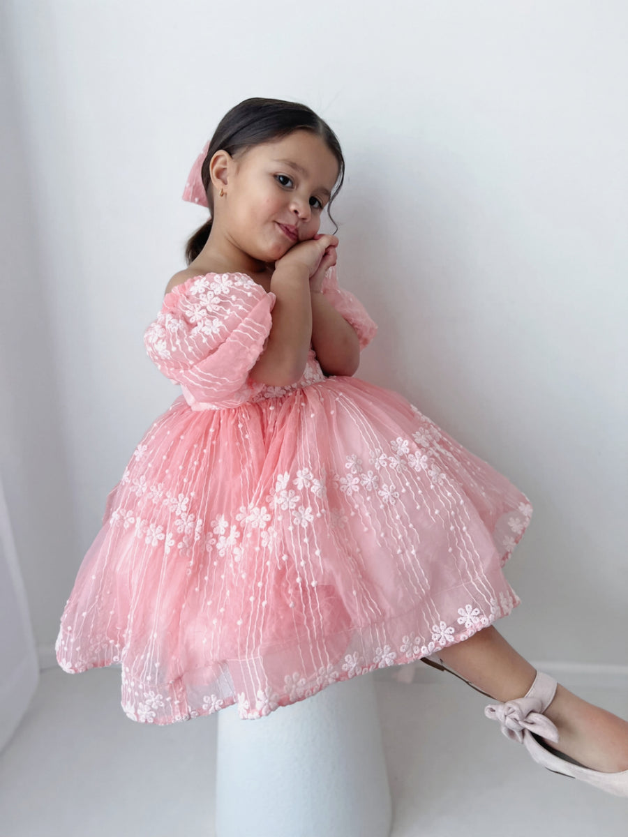 Enchanted Princess Dress & Hair Bow (Made to order)