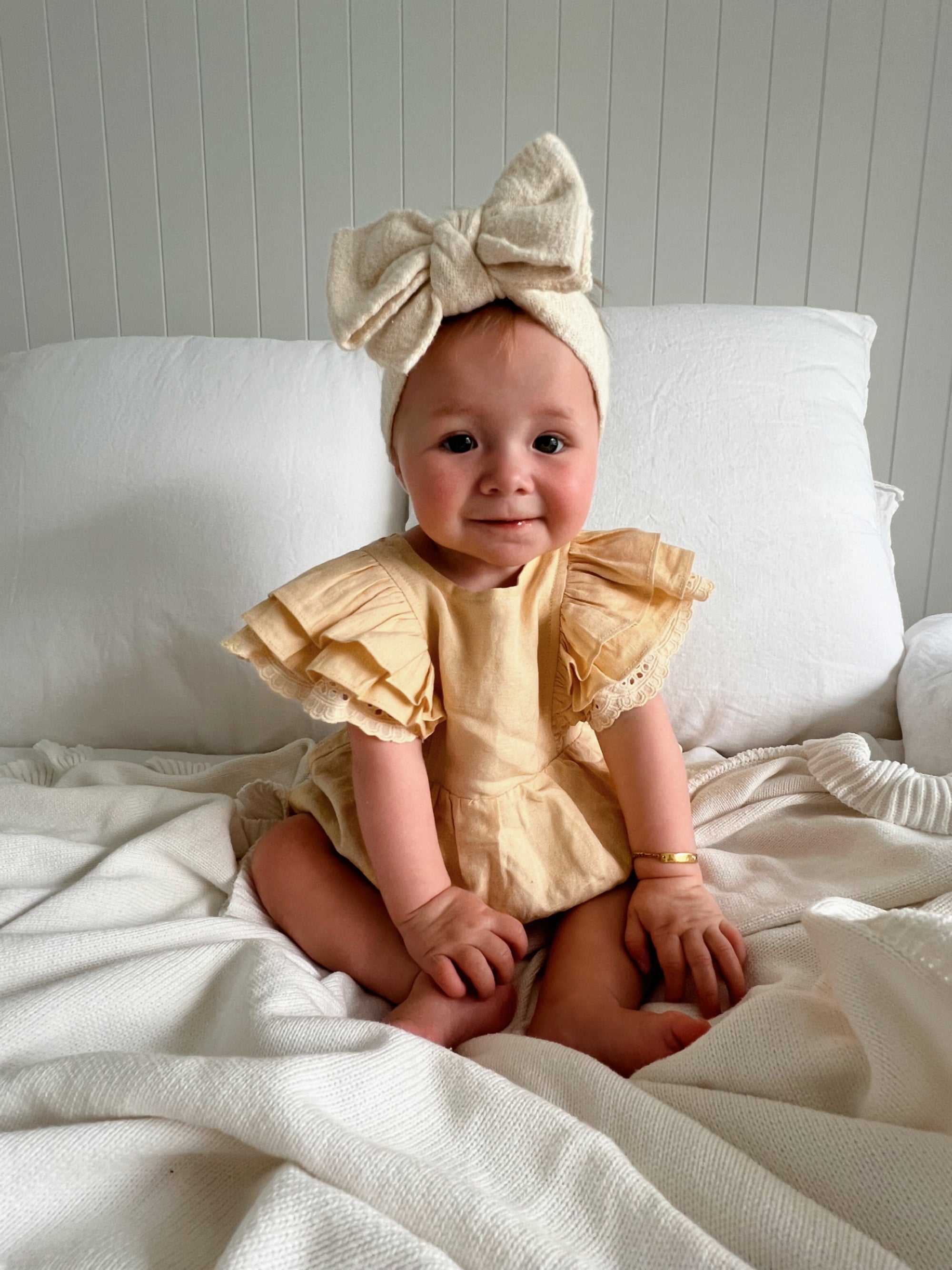 Mik &amp; Me Exclusive Romper - 100% Linen/Organic Cotton (Shipping only within Australia)