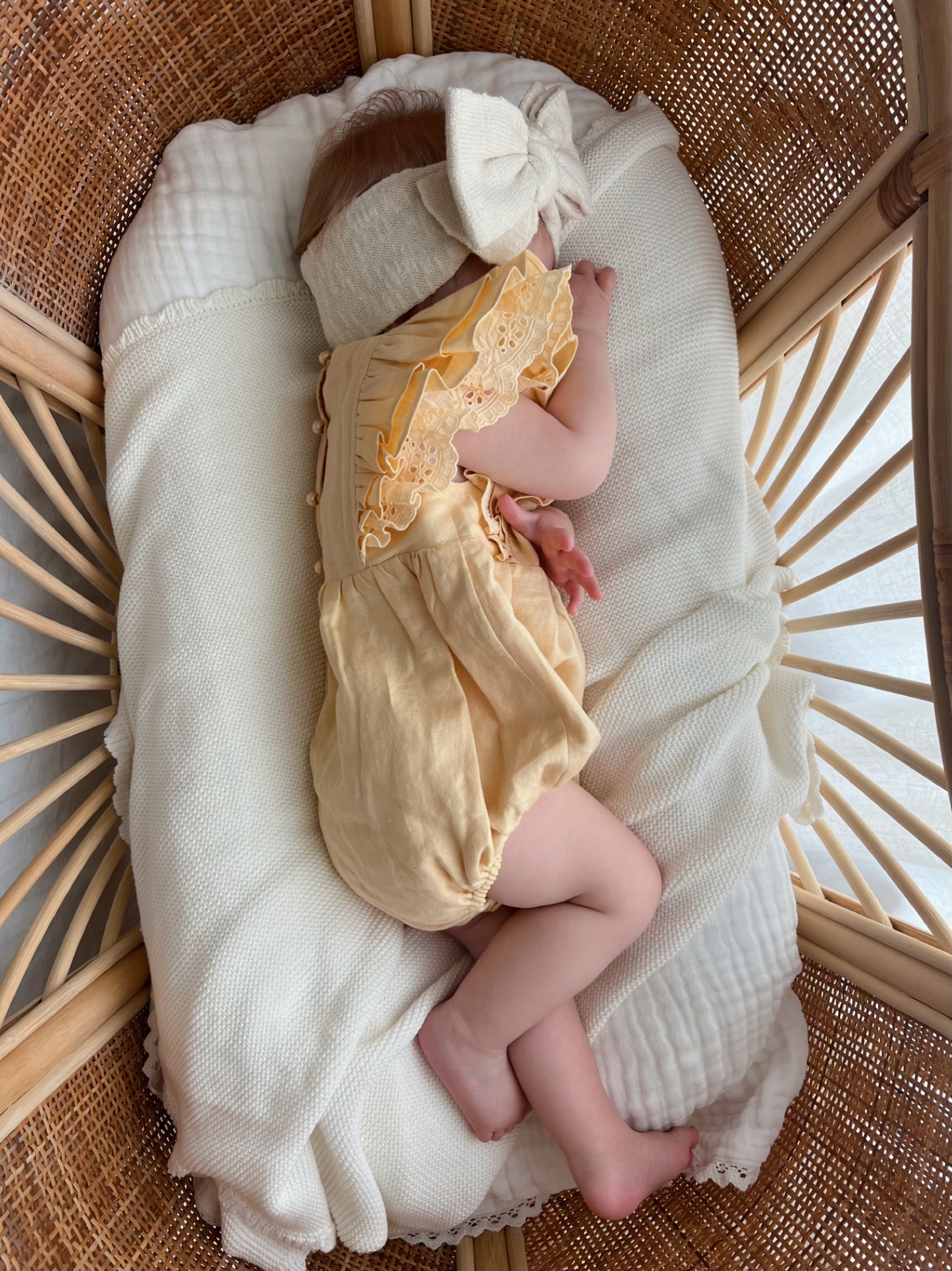 Mik &amp; Me Exclusive Romper - 100% Linen/Organic Cotton (Shipping only within Australia)