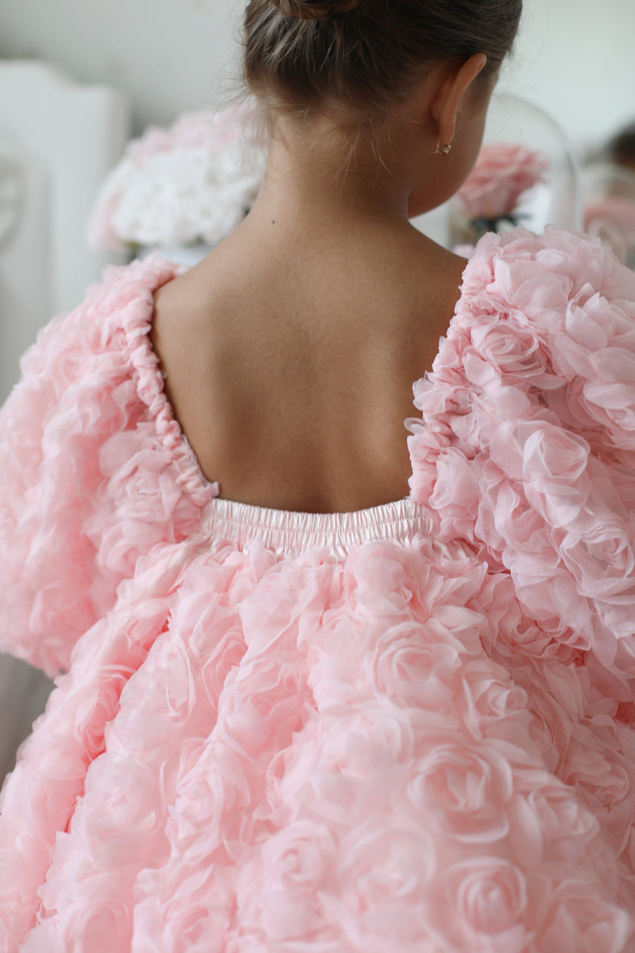 Rose Dress & Hair Bow - MIK & Me Exclusive (Made to order) 🩷