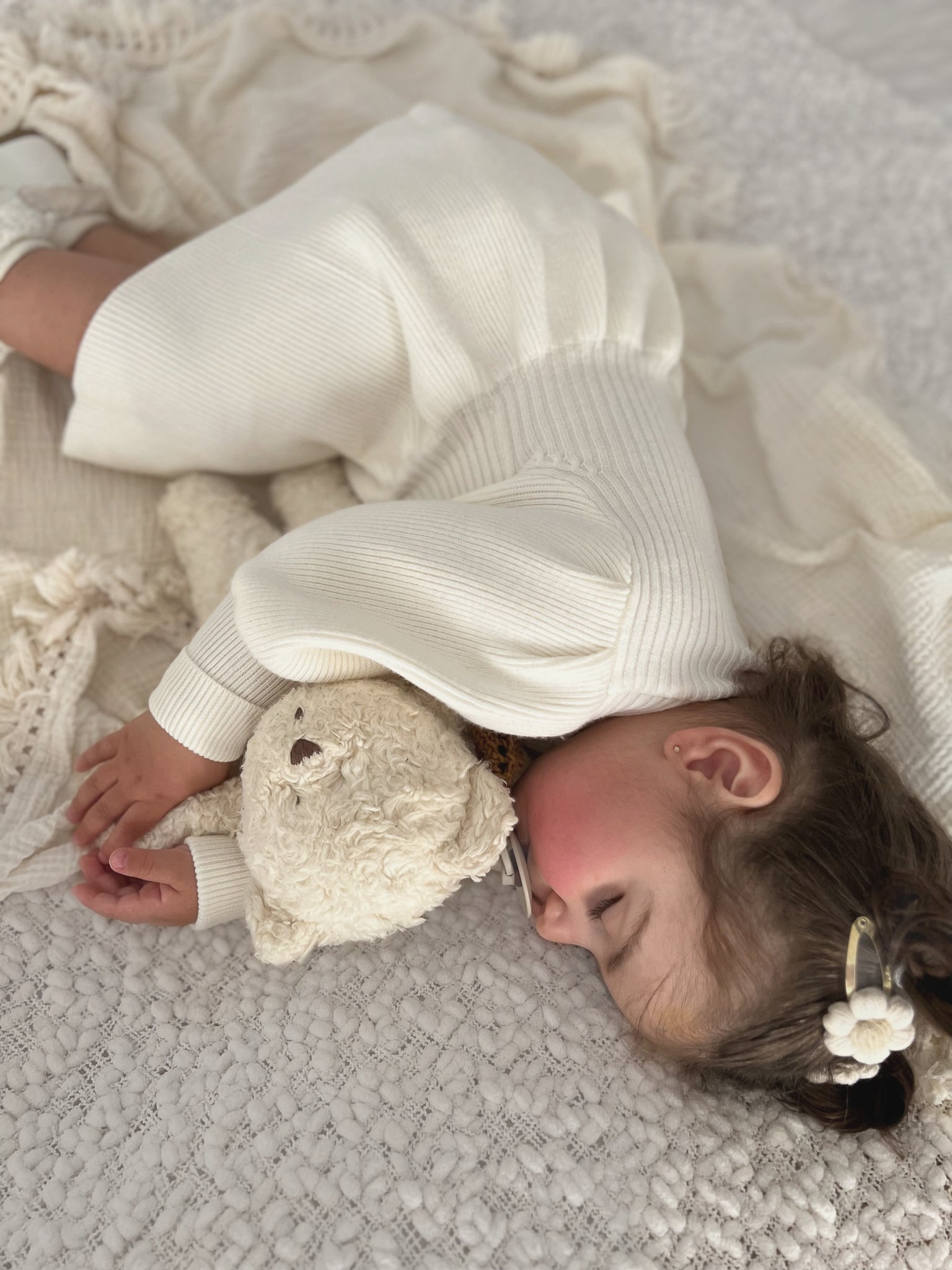 Alena Knit Dress - White