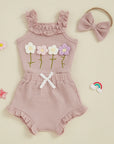 Girls Summer Floral Set