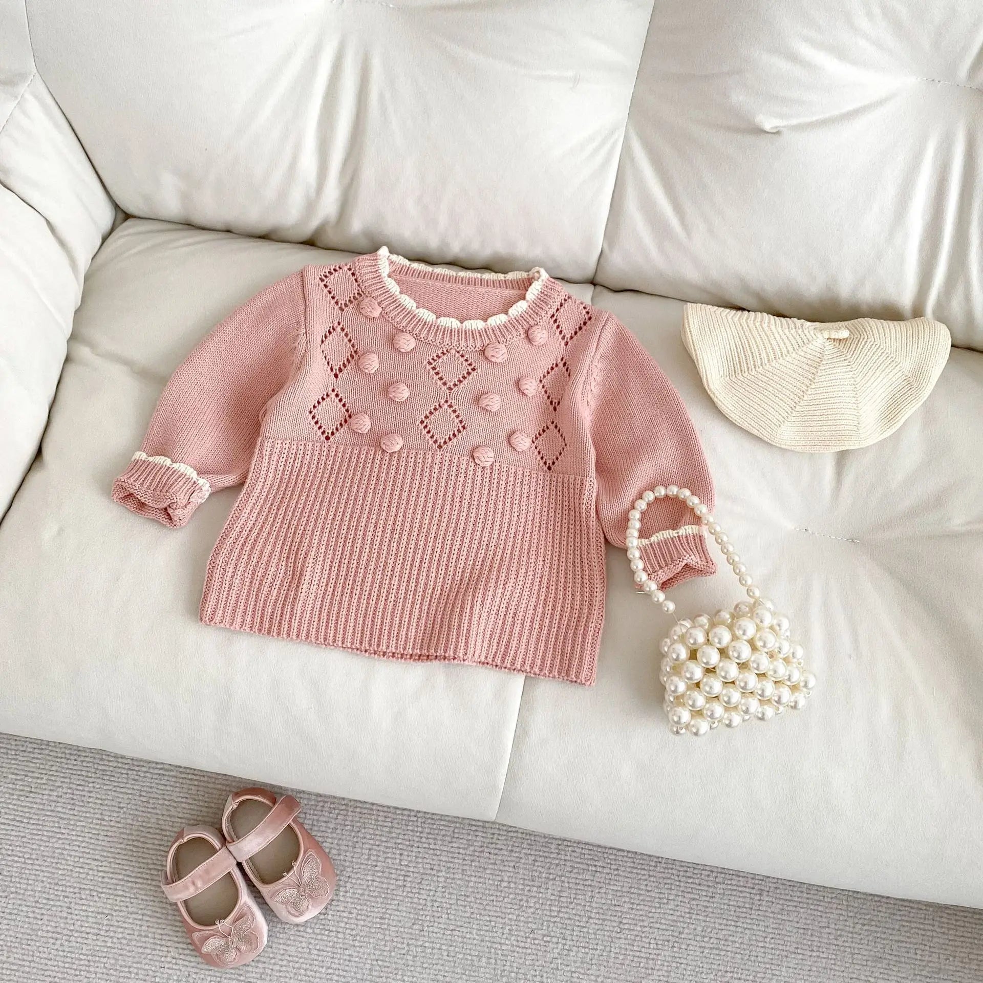Girls Knit Top & Shorts