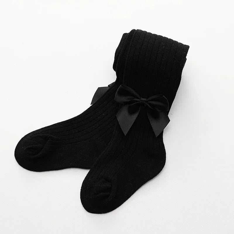 Girls Stockings With Bow