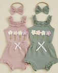 Girls Summer Floral Set