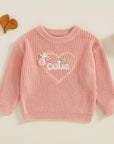 Baby Girl Knit with florals